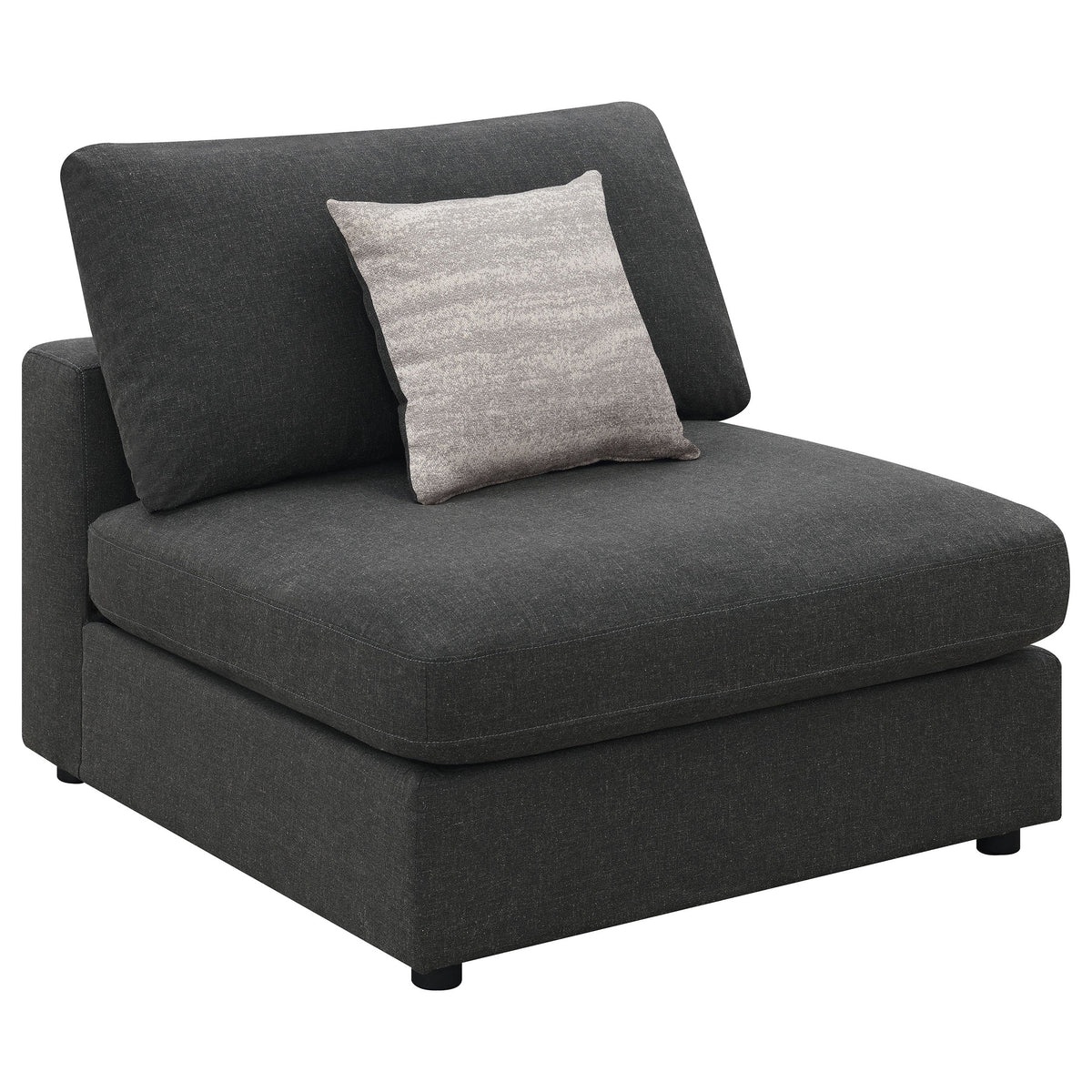 Silla Serene tapizada sin brazos en color beige