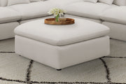 Hobson Square Upholstered Ottoman Charcoal