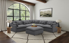 Sofá modular seccional tapizado Hobson color carbón
