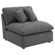 Sofá modular seccional tapizado Hobson color carbón