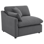Sofá modular seccional tapizado Hobson color carbón
