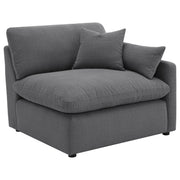 Sofá modular seccional tapizado Hobson color carbón