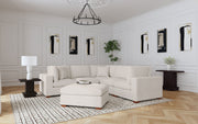 Seccional modular tapizado Lakeview color chocolate