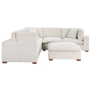 Seccional modular tapizado Lakeview color chocolate