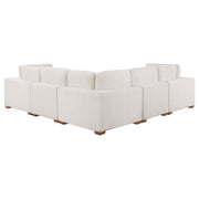 Seccional modular tapizado Lakeview color chocolate
