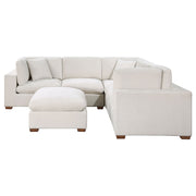 Seccional modular tapizado Lakeview color chocolate
