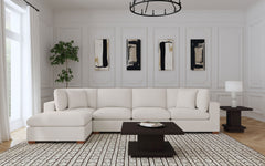 Seccional modular tapizado Lakeview color chocolate
