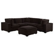 Lakeview Upholstered Modular Sectional Chocolate