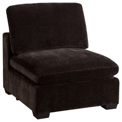 Seccional modular tapizado Lakeview color chocolate