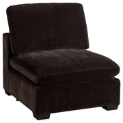 Seccional modular tapizado Lakeview color chocolate