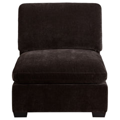 Silla sin brazos tapizada Lakeview color marfil