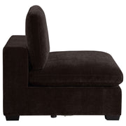 Silla sin brazos tapizada Lakeview color marfil