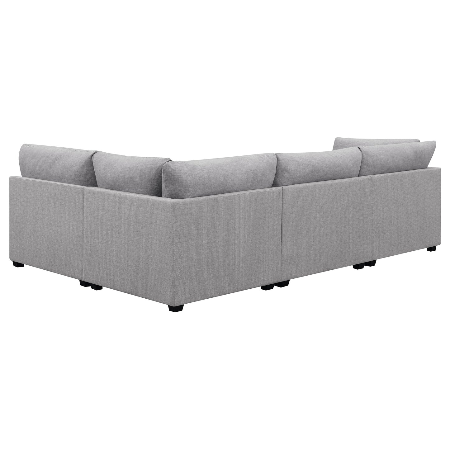 Sofá modular seccional tapizado Cambria gris