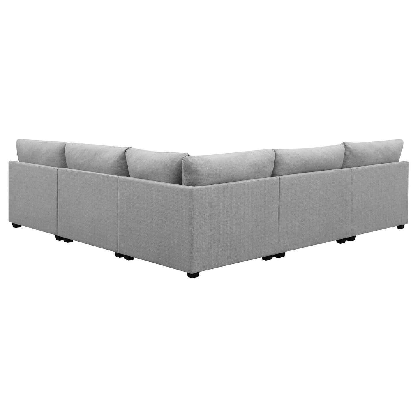 Sofá modular seccional tapizado Cambria gris