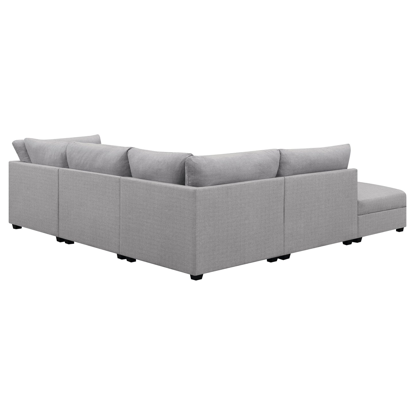 Sofá modular seccional tapizado Cambria gris