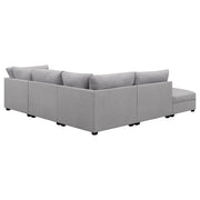 Cambria Upholstered Modular Sectional Sofa Grey