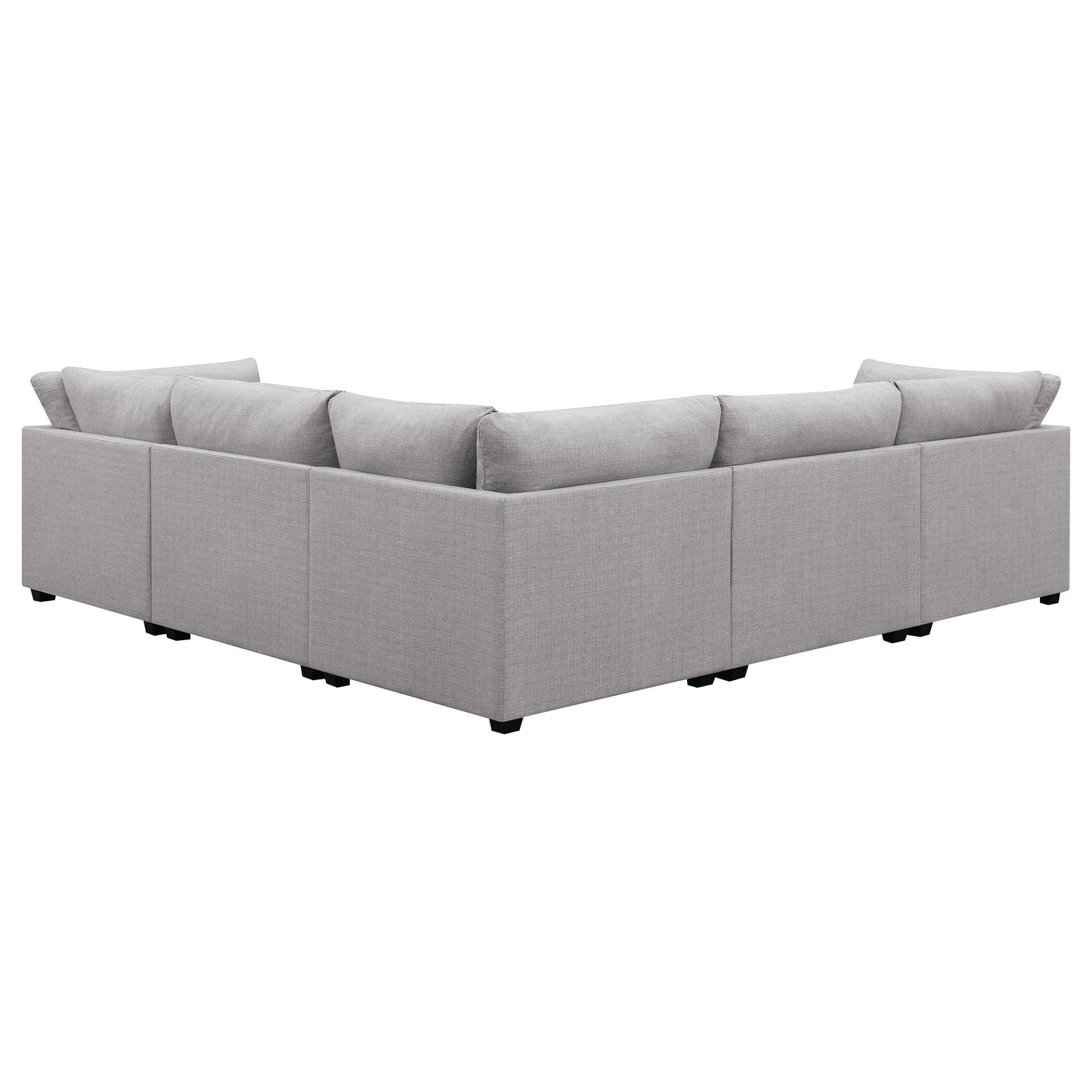 Sofá modular seccional tapizado Cambria gris
