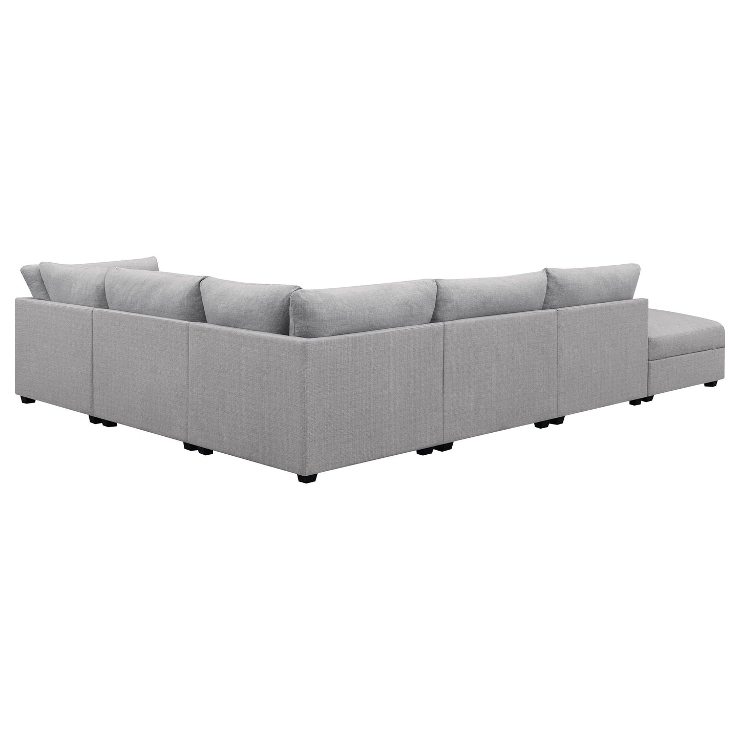 Sofá modular seccional tapizado Cambria gris