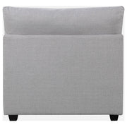 Silla tapizada sin brazos Cambria gris