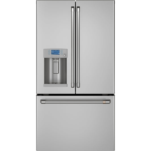  Café 36-inch, 27.8 cu.ft. Freestanding French 3-Door Refrigerator with External Water and ice Dispensing System CFE28TP2MS1 IMAGE 1