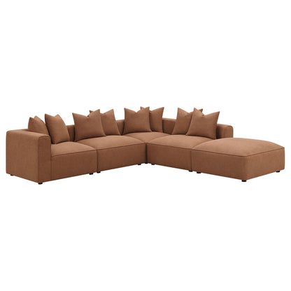 Jennifer Upholstered Modular Sectional Grey