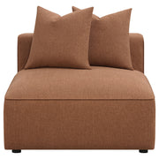 Sillón Jennifer tapizado sin brazos gris