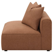 Sillón Jennifer tapizado sin brazos gris