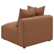 Sillón Jennifer tapizado sin brazos gris