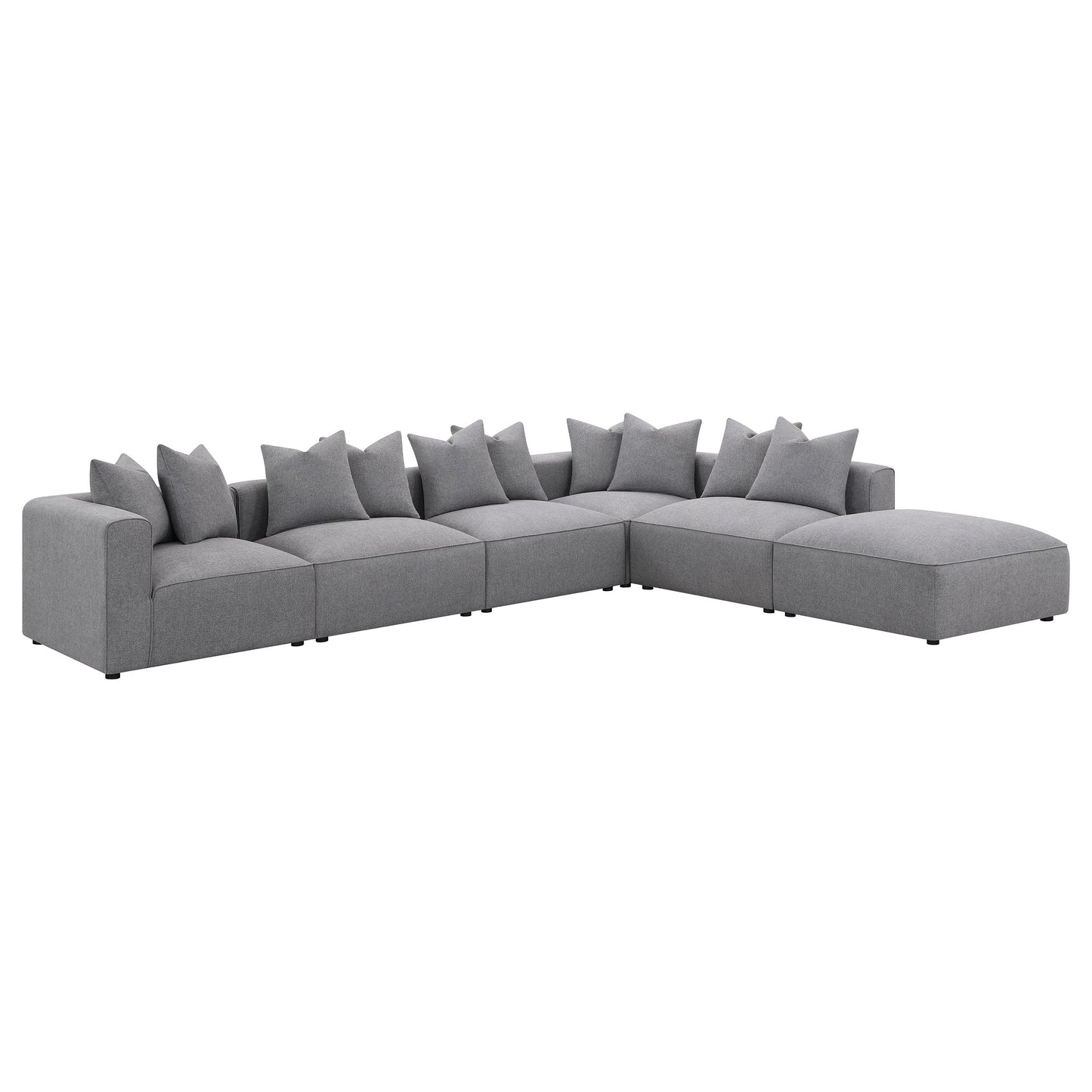 Jennifer Upholstered Modular Sectional Grey