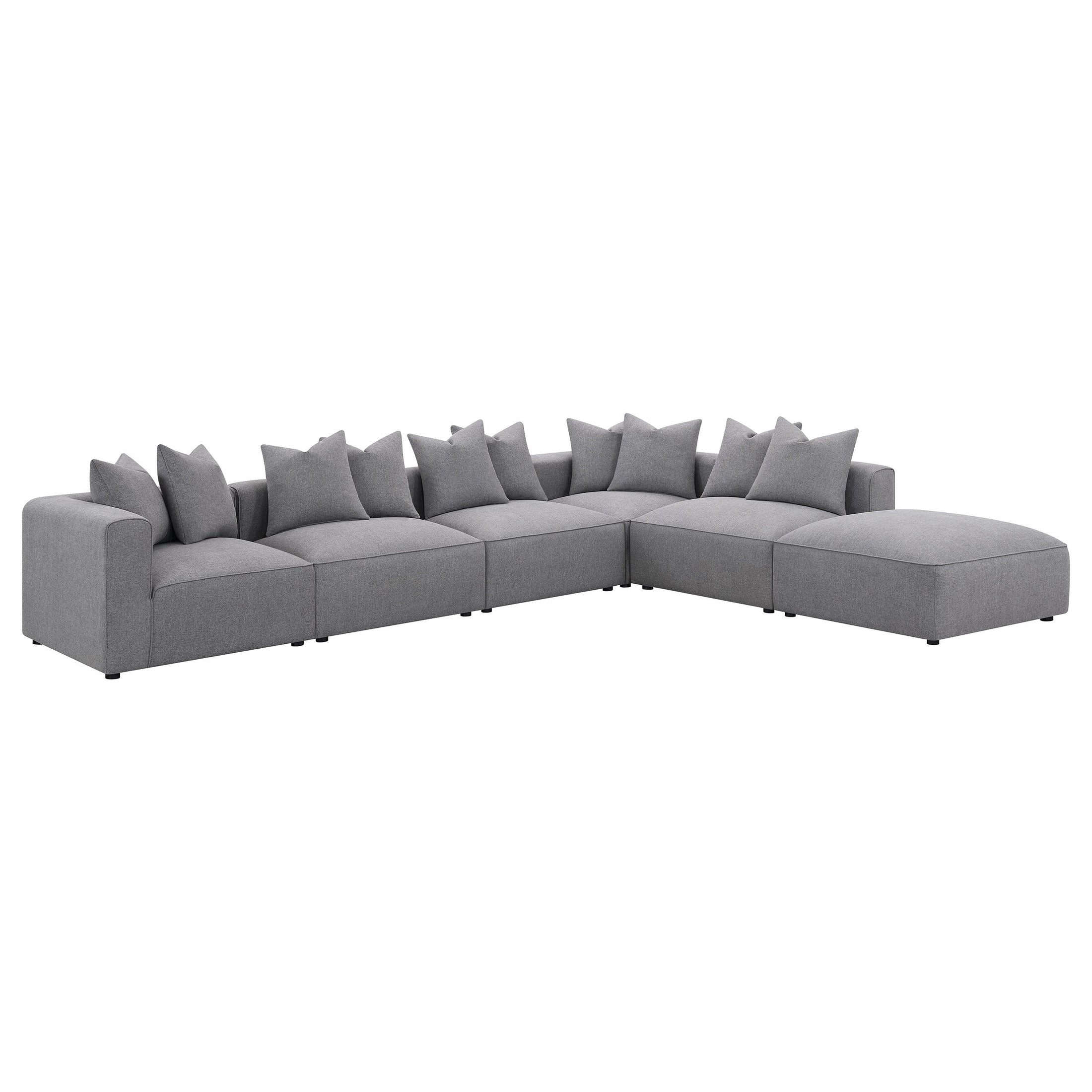 Seccional modular tapizado Jennifer gris