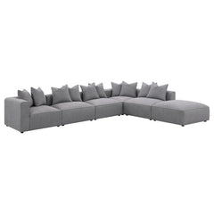 Seccional modular tapizado Jennifer gris