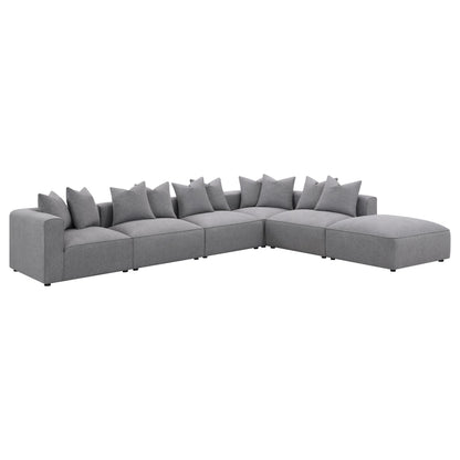 Jennifer Upholstered Modular Sectional Grey