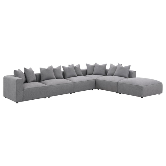 Jennifer Upholstered Modular Sectional Grey