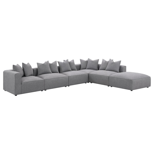 Jennifer Upholstered Modular Sectional Grey