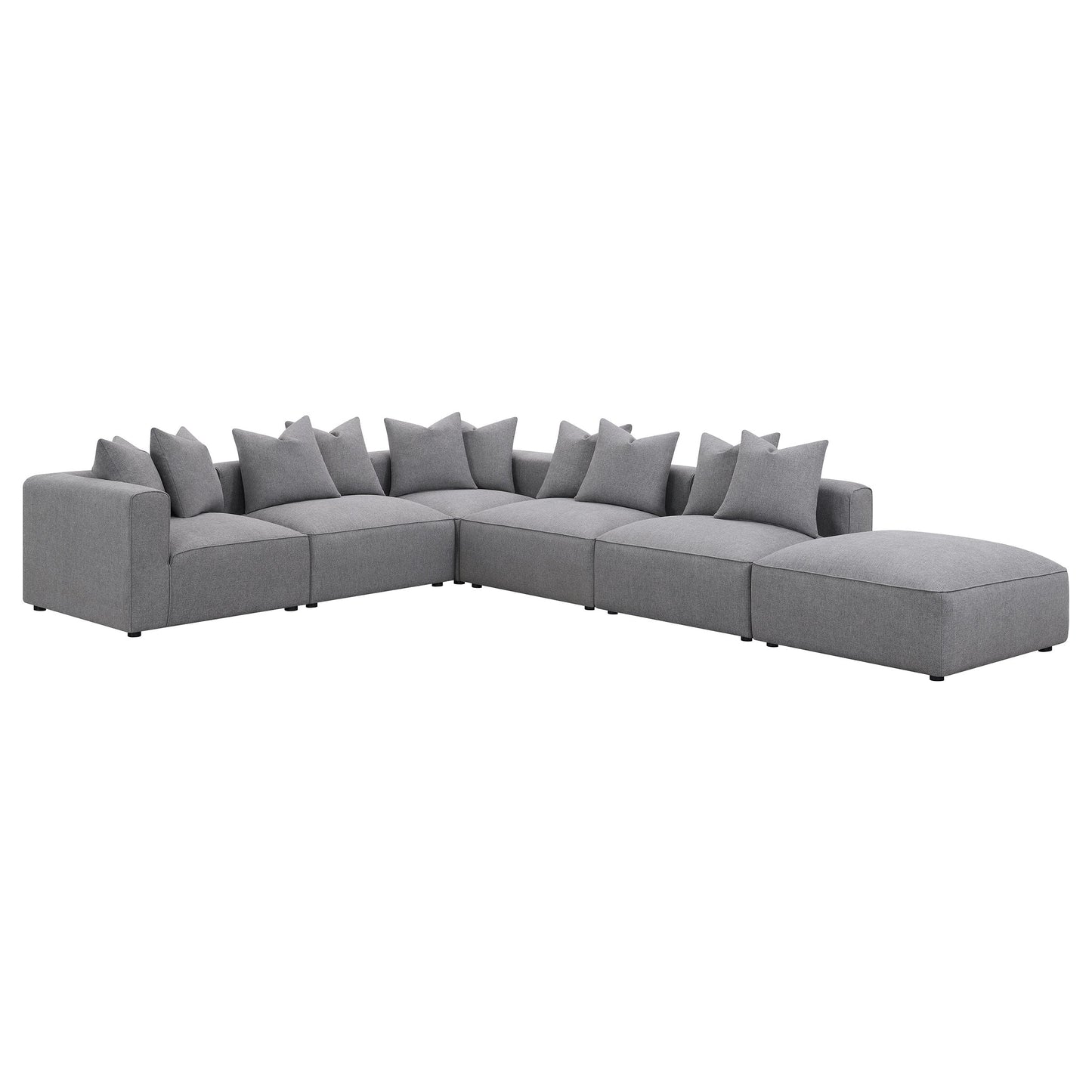 Jennifer Upholstered Modular Sectional Grey