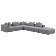 Seccional modular tapizado Jennifer gris