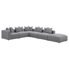 Seccional modular tapizado Jennifer gris