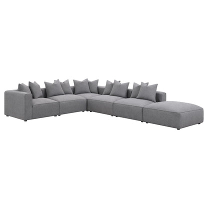 Jennifer Upholstered Modular Sectional Grey