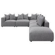 Seccional modular tapizado Jennifer gris
