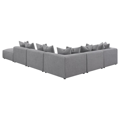 Jennifer Upholstered Modular Sectional Grey