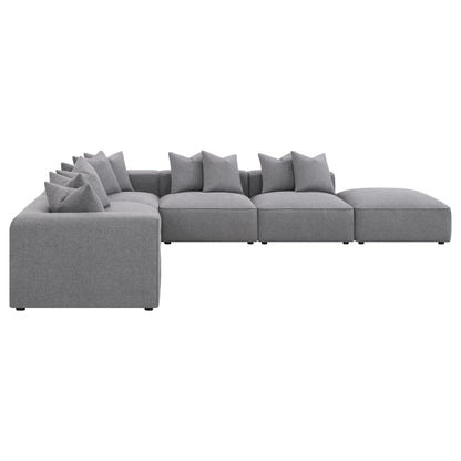 Jennifer Upholstered Modular Sectional Grey