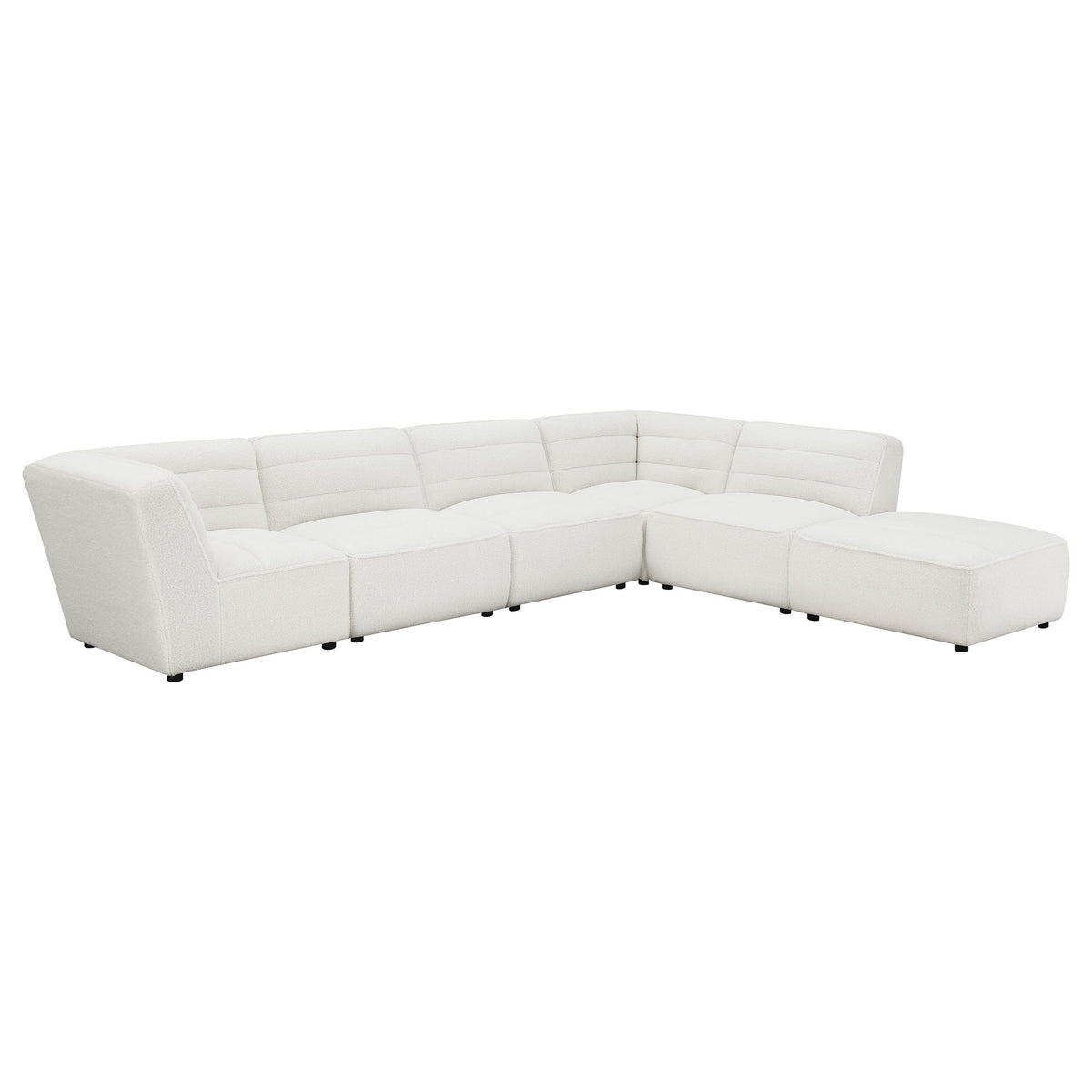 Sofá modular seccional tapizado Sunny color carbón