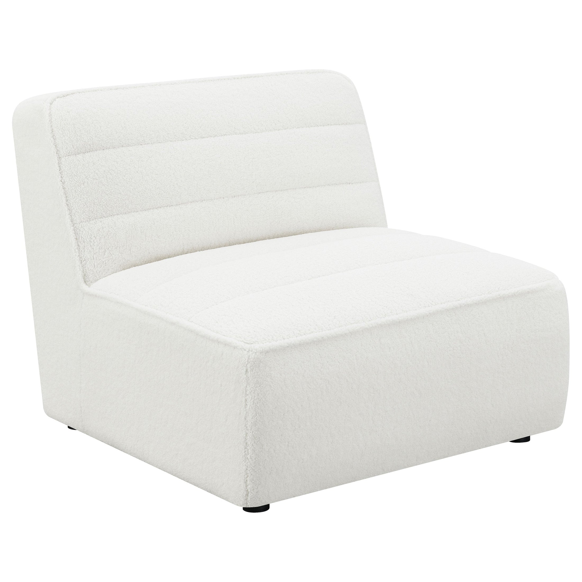 Silla tapizada sin brazos Sunny Natural