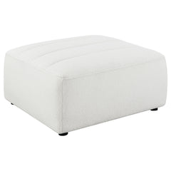 Sunny Square Upholstered Ottoman Dark Charcoal