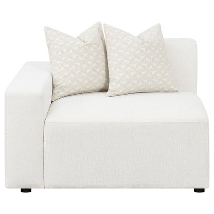 Freddie Upholstered Corner Chair Pearl