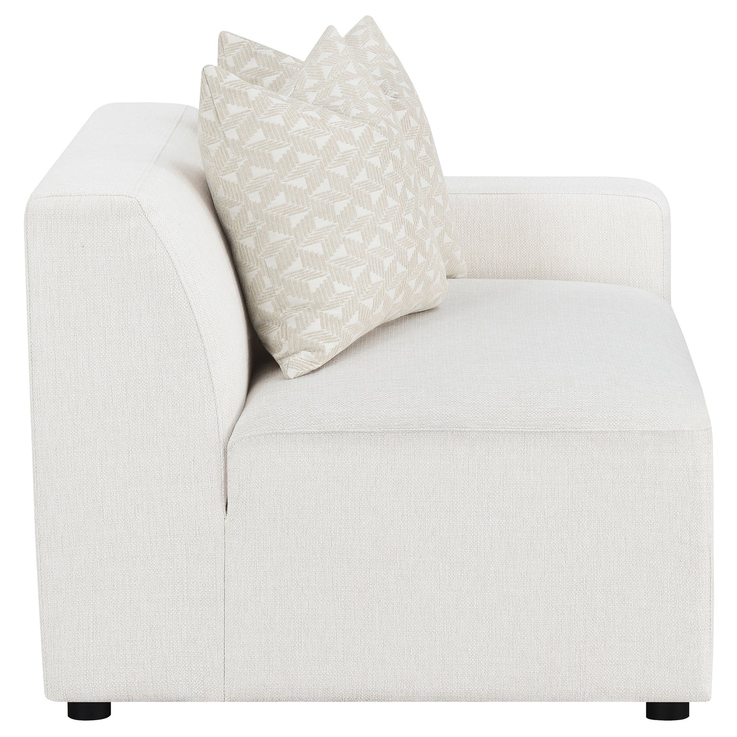 Freddie Upholstered Corner Chair Pearl