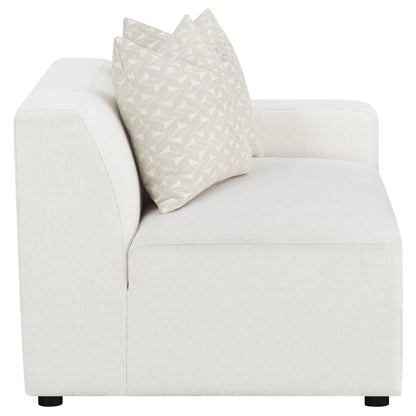 Freddie Upholstered Corner Chair Pearl