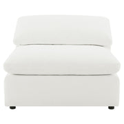 Silla Raleigh Boucle tapizada sin brazos color marfil