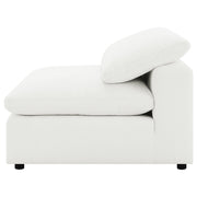 Silla Raleigh Boucle tapizada sin brazos color marfil