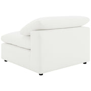 Silla Raleigh Boucle tapizada sin brazos color marfil